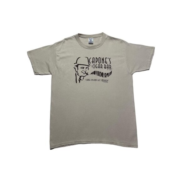 Y2K Al Capones Cigar Bar T-Shirt - Picture 1 of 4
